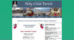 Desktop Screenshot of holychildparishnm.org